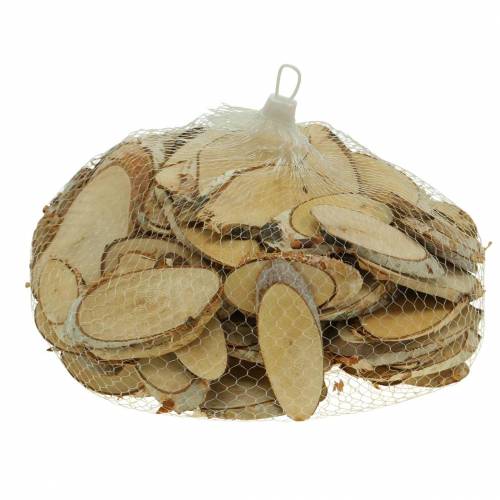 Floristik24 Birch slices oval natural 4×8cm 1kg for decoration
