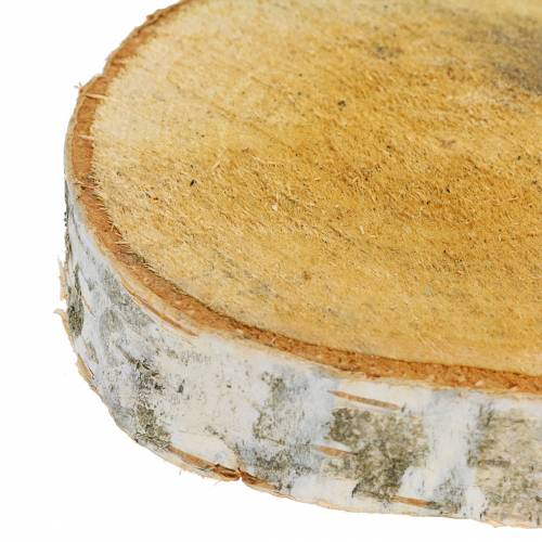 Product Round birch slices Ø11-13cm, 12 pieces - Perfect decoration for weddings, crafts, table decoration