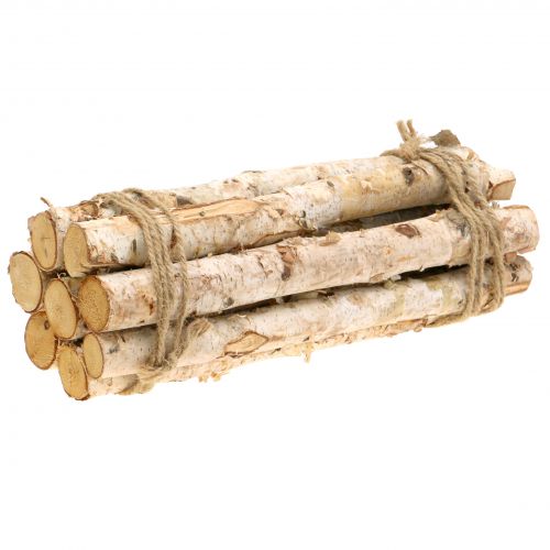 Floristik24 Birch branches bundled natural 30cm 8 pcs