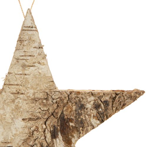 Product Birch stars for hanging stars birch bark natural 15cm 6 pcs