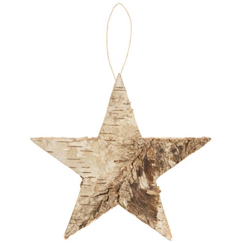 Product Birch stars for hanging stars birch bark natural 15cm 6 pcs