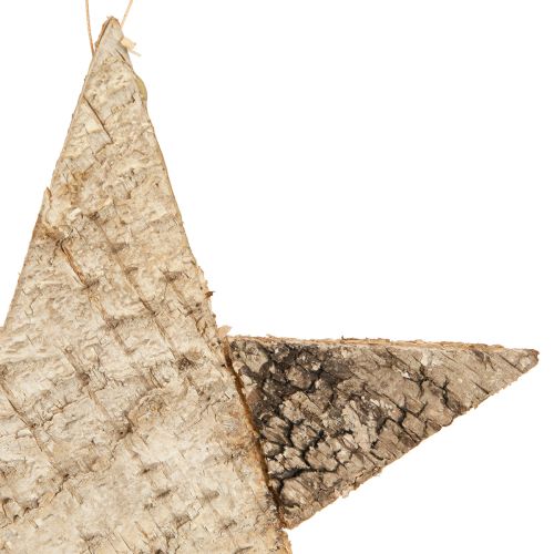 Product Birch stars for hanging stars birch bark natural 25cm 3 pcs