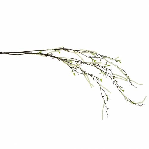 Artificial birch branch, decorative branch birch green with catkins L135cm