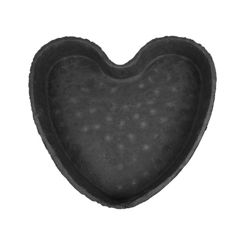 Product Oasis Black Biolit Planter Heart Flower Pot Heart Black 34cm