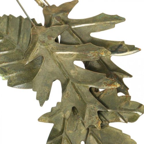 Product Decorative ring metal wreath wall decoration leaves brass Ø52cm