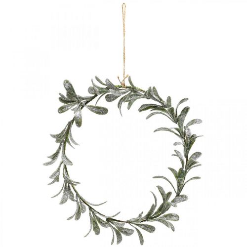 Floristik24 Door wreath mistletoe Christmas decoration wreath artificial Ø35cm