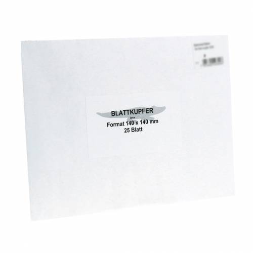 Floristik24 Leaf metal leaves copper 14×14cm 25p