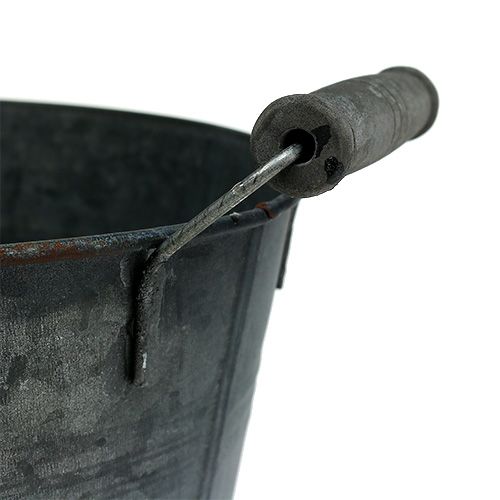Floristik24 Sheet metal bucket matt Ø25cm H24cm