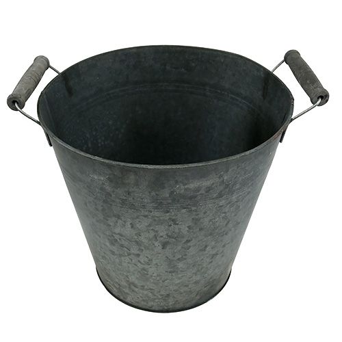 Floristik24 Sheet metal bucket matt Ø25cm H24cm