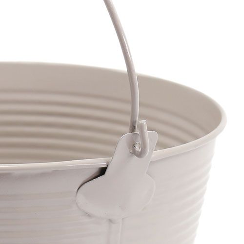 Product Tin bucket with groove pattern Ø18cm H17.5cm