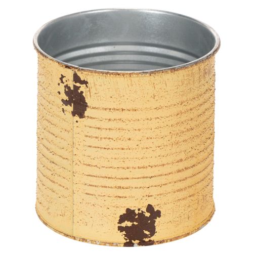 Product Tin can decorative can Apricot metal plant pot Ø11cm H10.5cm