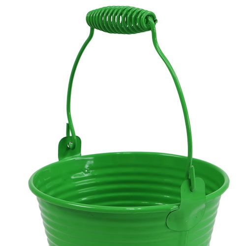 Floristik24 Decorative bucket green Ø11cm H9.5cm