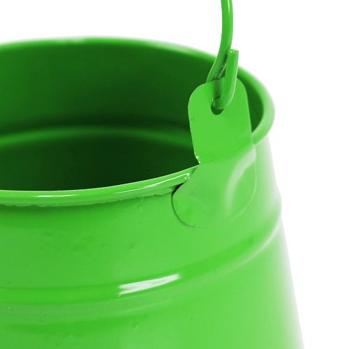 Floristik24 Tin bucket for planting green Ø9cm H9.5cm