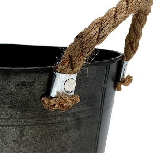 Floristik24 Tin bowl antique oval 31 x 20cm H15cm 2pcs