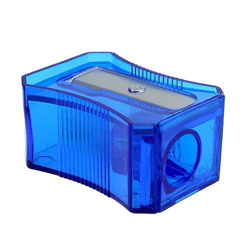 Floristik24 Pencil sharpener blue 6cm