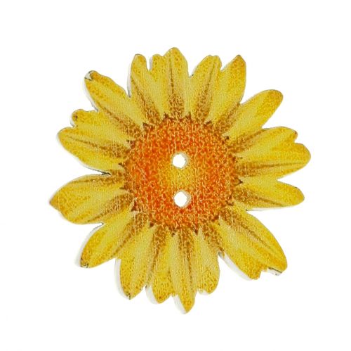 Floristik24 Flowers as buttons made of wood Ø3.5cm assorted 90pcs