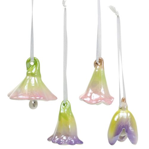 Floristik24 Flower bells for hanging colored 4.5cm - 5.5cm 4pcs
