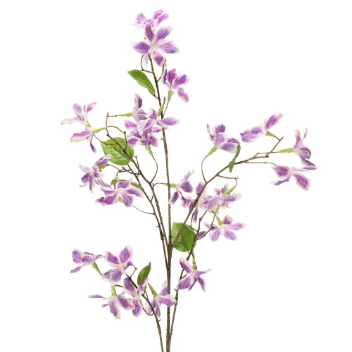 Floristik24 Artificial Clematis Branch Flower, Long-Lasting Table Decoration, 110cm, 3 Pieces