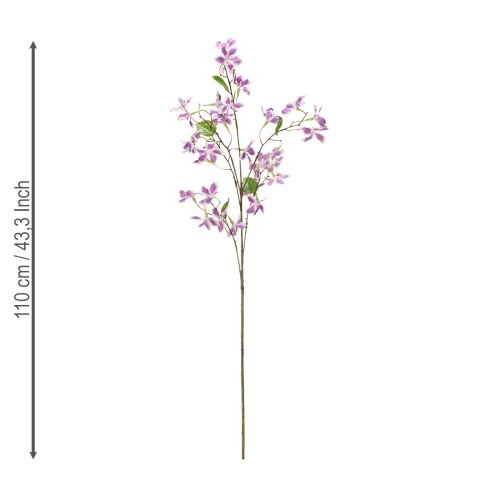 Product Artificial Clematis Branch Flower, Long-Lasting Table Decoration, 110cm, 3 Pieces