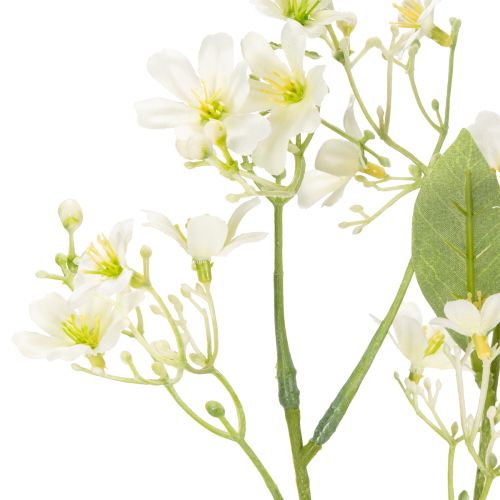Product Decorative apple blossom branch as an artificial flower for bright living room accents, cream, 108cm, 2 pieces