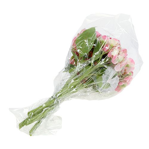 Product Hydrangea Pink snowed 33cm 4 pcs