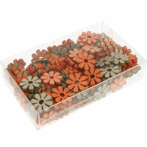 Floristik24 Flowers for scattering, spring decoration, wooden flowers, scattered decoration flowers 144 pcs