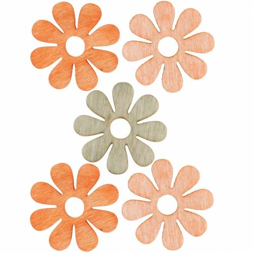 Floristik24 Flowers for scattering, spring decoration, wooden flowers, scattered decoration flowers 144 pcs