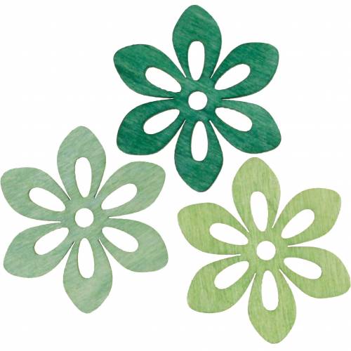 Floristik24 Scattered flowers green, spring decoration, wood blossoms for scattering, table decoration 72pcs