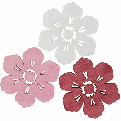 Floristik24 Wooden flowers cherry blossoms, sprinkle decoration spring, table decoration, flowers to sprinkle 72pcs