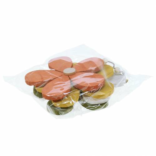 Floristik24 Flower wood for hanging assorted colors 16cm 4pcs