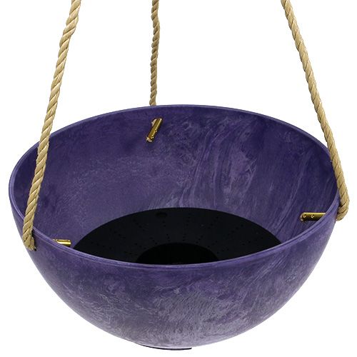 Product Flower basket &quot;Fiona&quot; Ø25cm H12cm purple