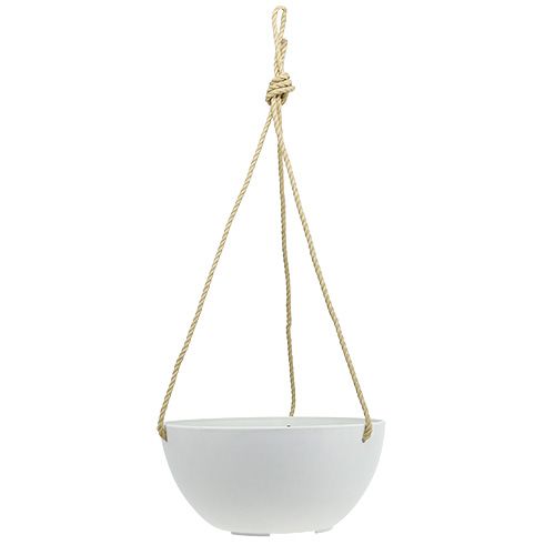 Hanging basket "Fiona" Ø25cm H12cm White