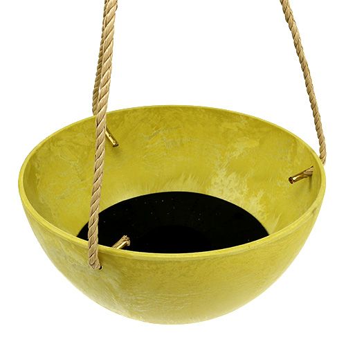 Floristik24 Flower basket Fiona Ø25cm H12cm Lemon