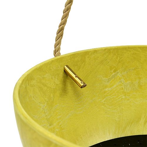 Floristik24 Flower basket Fiona Ø25cm H12cm Lemon