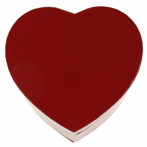 Product Flower box heart red 14 / 16cm set of 2