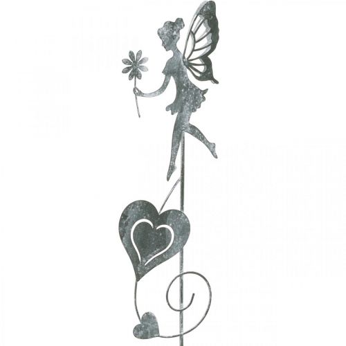 Product Garden decoration, decorative plug flower elf, spring decoration, metal plug, fairy with hearts, Valentine&#39;s Day 2pcs