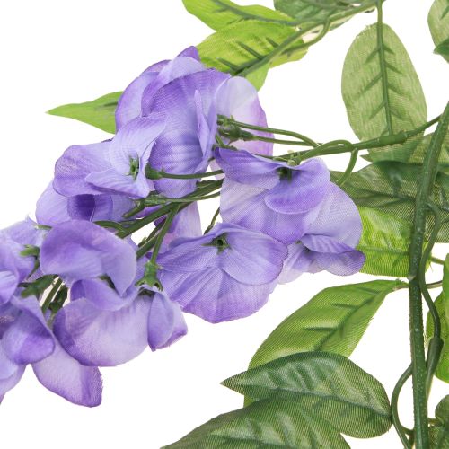 Product Flower garland artificial garland wisteria purple green 155cm