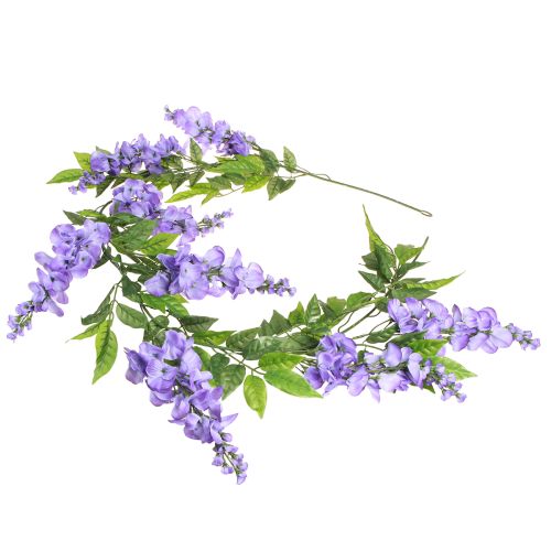 Product Flower garland artificial garland wisteria purple green 155cm