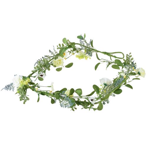 Floristik24 Flower Garland Artificial Decoration Garland Cream Yellow White 125cm