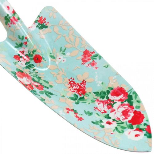 Floristik24 Metal shovel, hand shovel with floral pattern, plant trowel, garden shovel L28cm