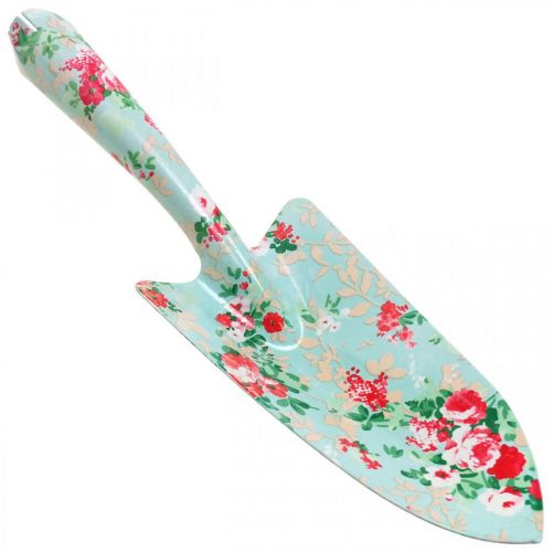 Floristik24 Metal shovel, hand shovel with floral pattern, plant trowel, garden shovel L28cm