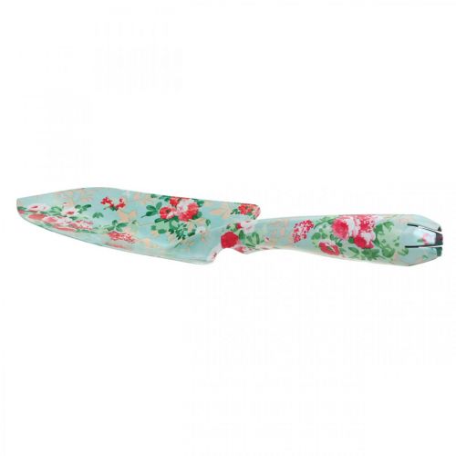 Floristik24 Metal shovel, hand shovel with floral pattern, plant trowel, garden shovel L28cm