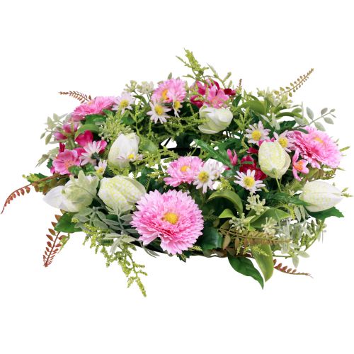 Floristik24 Flower wreath artificial door wreath spring summer Ø30cm H9cm