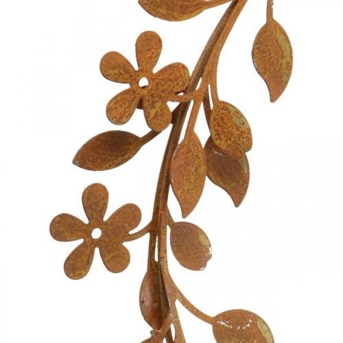 Floristik24 Flower wreath metal decoration rust look wreath spring decoration Ø20cm 3 pcs