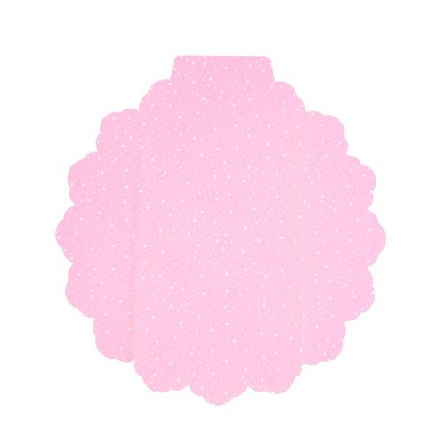 Flower cuff Ø38cm pink 50pcs