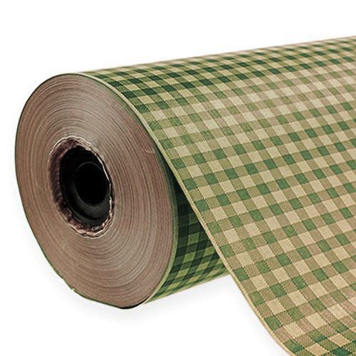 Flower silk 50cm check green 5kg