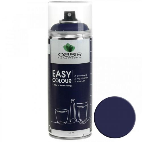 Floristik24 OASIS® Easy Color Spray, paint spray dark blue 400ml