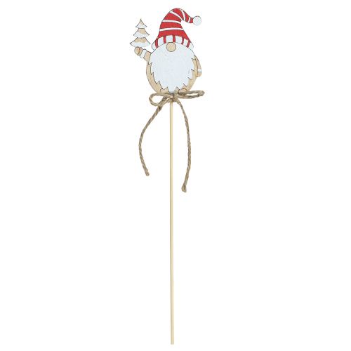 Product Flower sticks wooden Christmas gnome 5x8cm 12 pcs