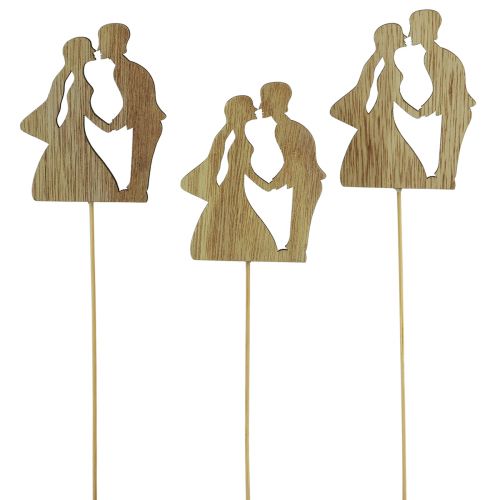 Flower plug wedding decoration cake topper wedding couple natural 28.5cm 14pcs