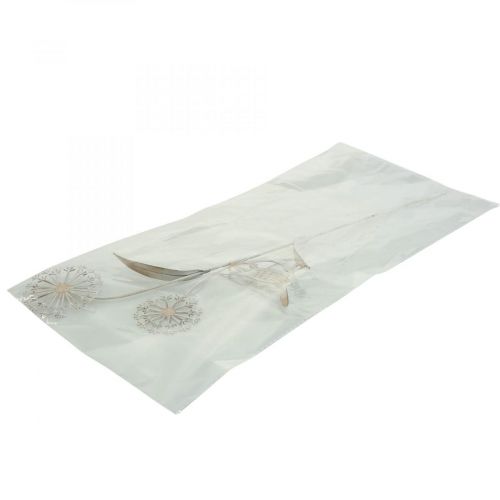 Product Flower plug metal decoration Allium bird white 20×52cm